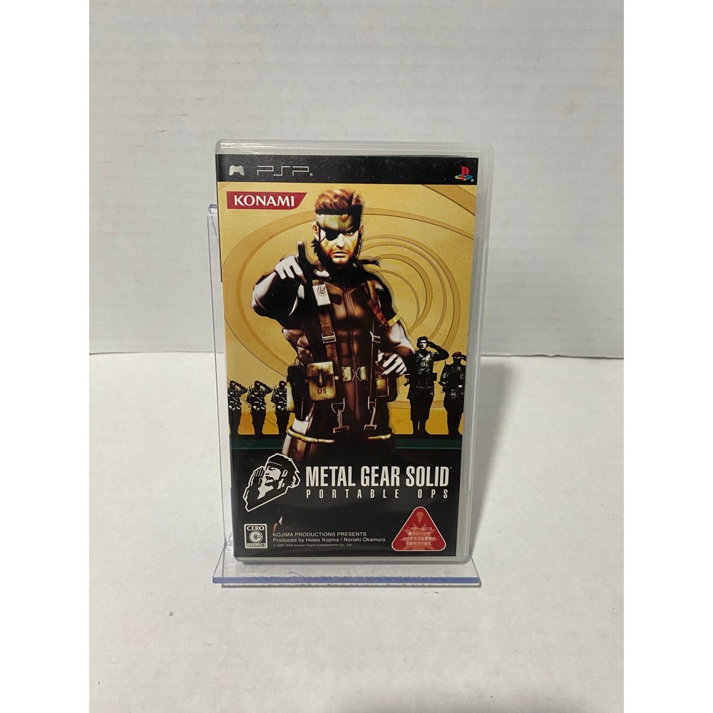 Konami Metal Gear Solid Portable Ops PSP NTSC-J Japan Import CIB Excellent